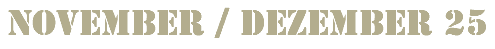 November / Dezember 25